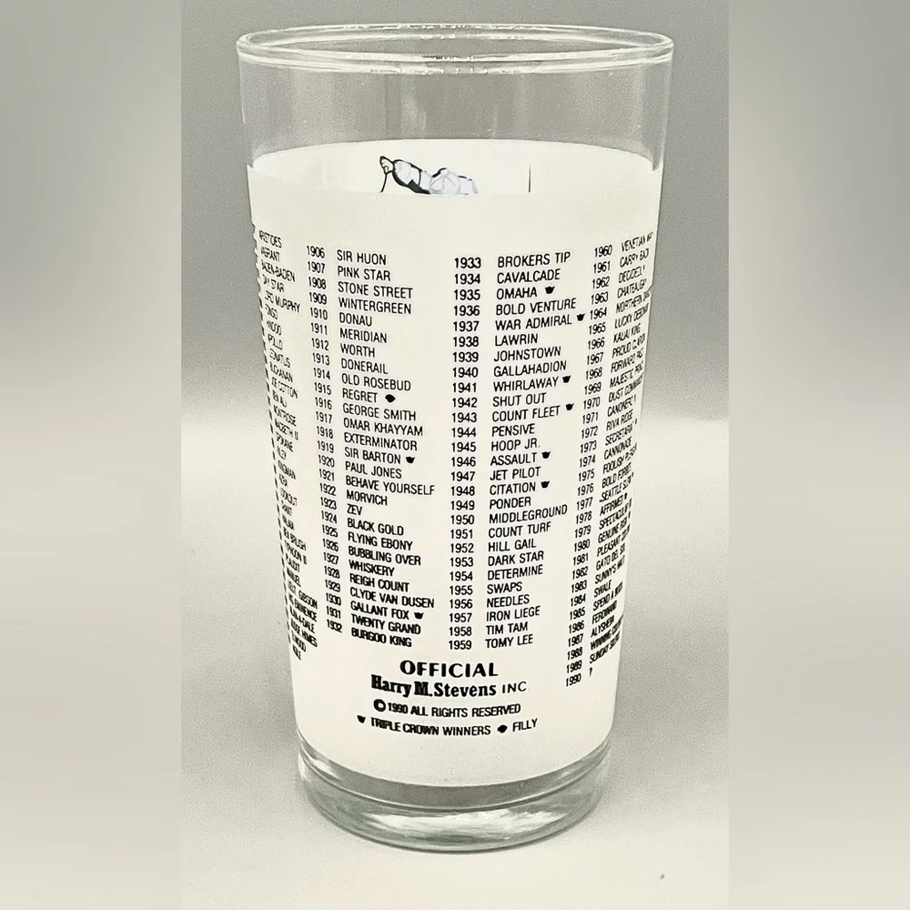 𝅺Vintage Official 116th Kentucky Derby Mint Julep Glass Churchill Downs 1990